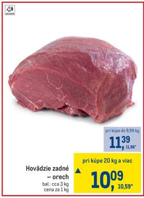 Hovädzie zadné – orech