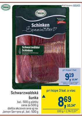 Schwarzwaldská šunka