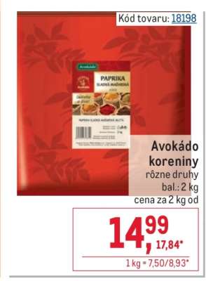 Avokádo koreniny