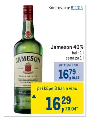 Jameson 40 %