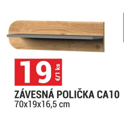 ZÁVĚSNÁ POLIČKA CA10