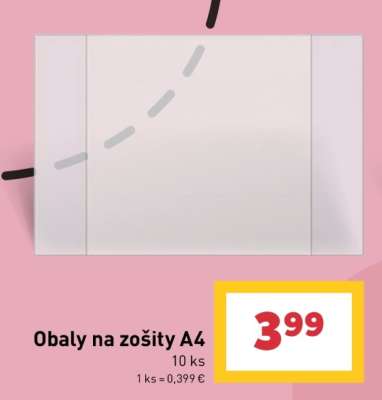 Obaly na zošity A4
