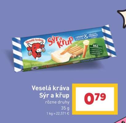 VESELÁ KRAVA SÝR A KŘUP