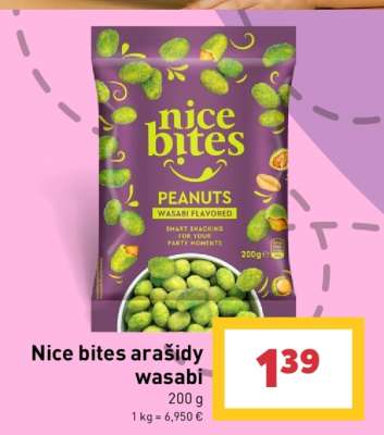 Nice bites arašidy wasabi
