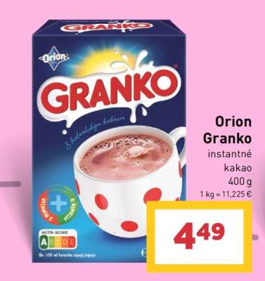 Orion Granko instantné kakao 400 g