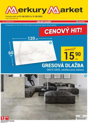 Leták Merkury Market - 1.8.2025 - 31.8.2025.
