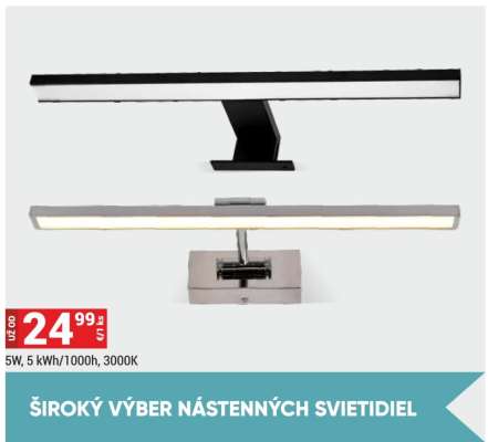 Nástenné svietidlá