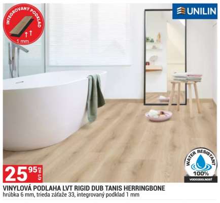 VINYLOVÁ PODLAHA LVT RIGID DUB TANIS HERRINGBONE