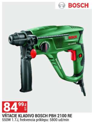 Vŕtacie kladivo BOSCH PBH 2100 RE