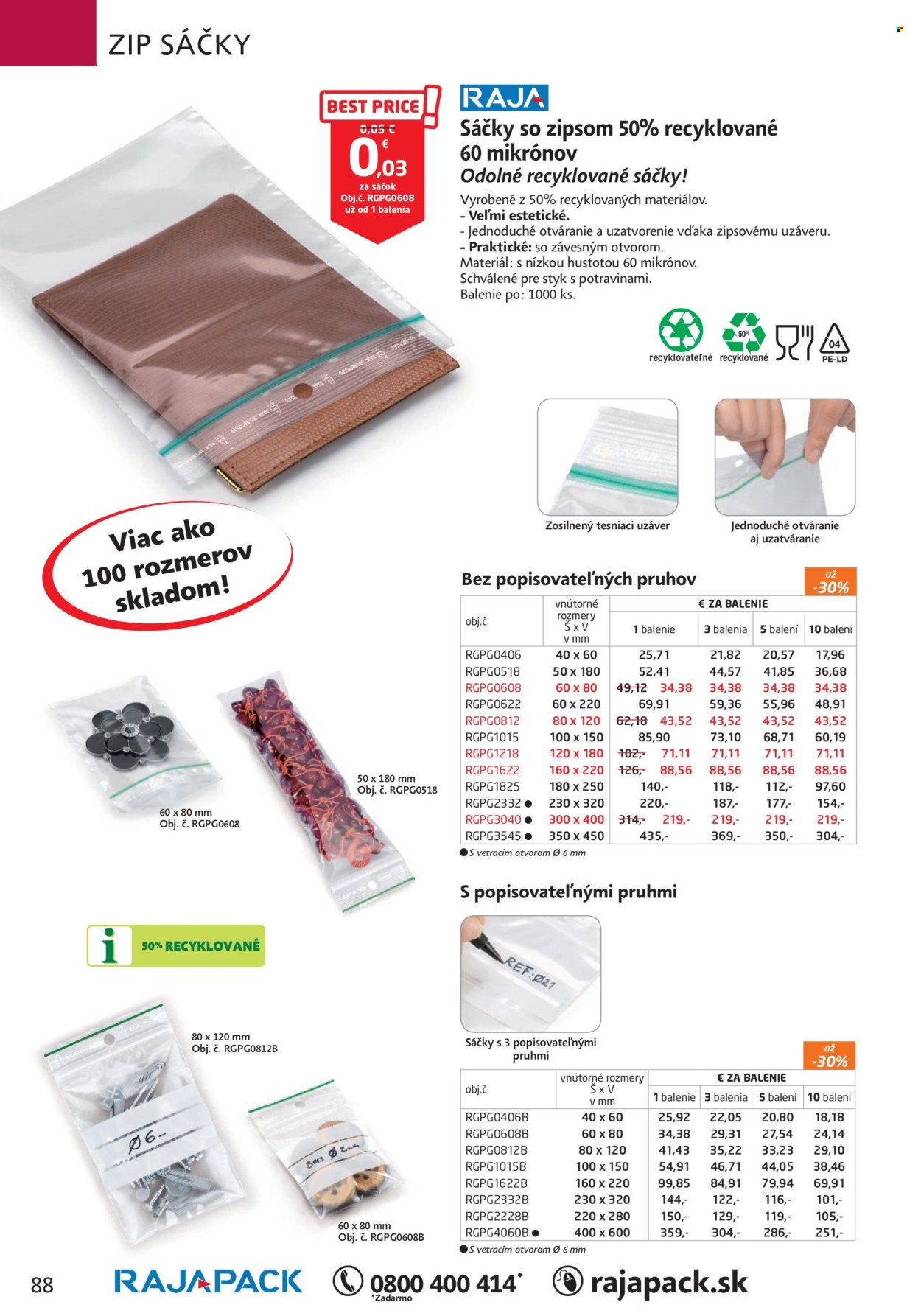 Leták RAJA. Strana 92