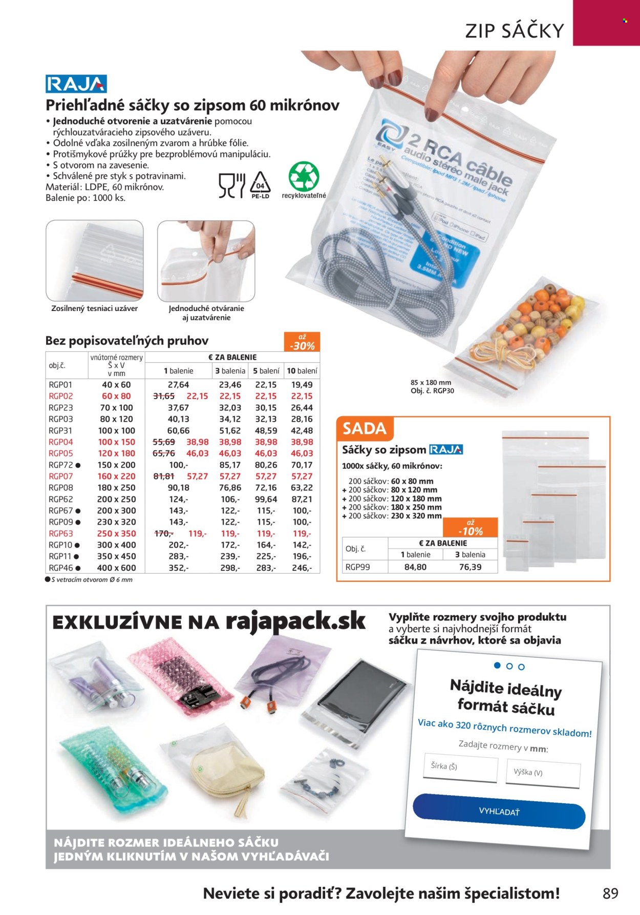 Leták RAJA. Strana 93