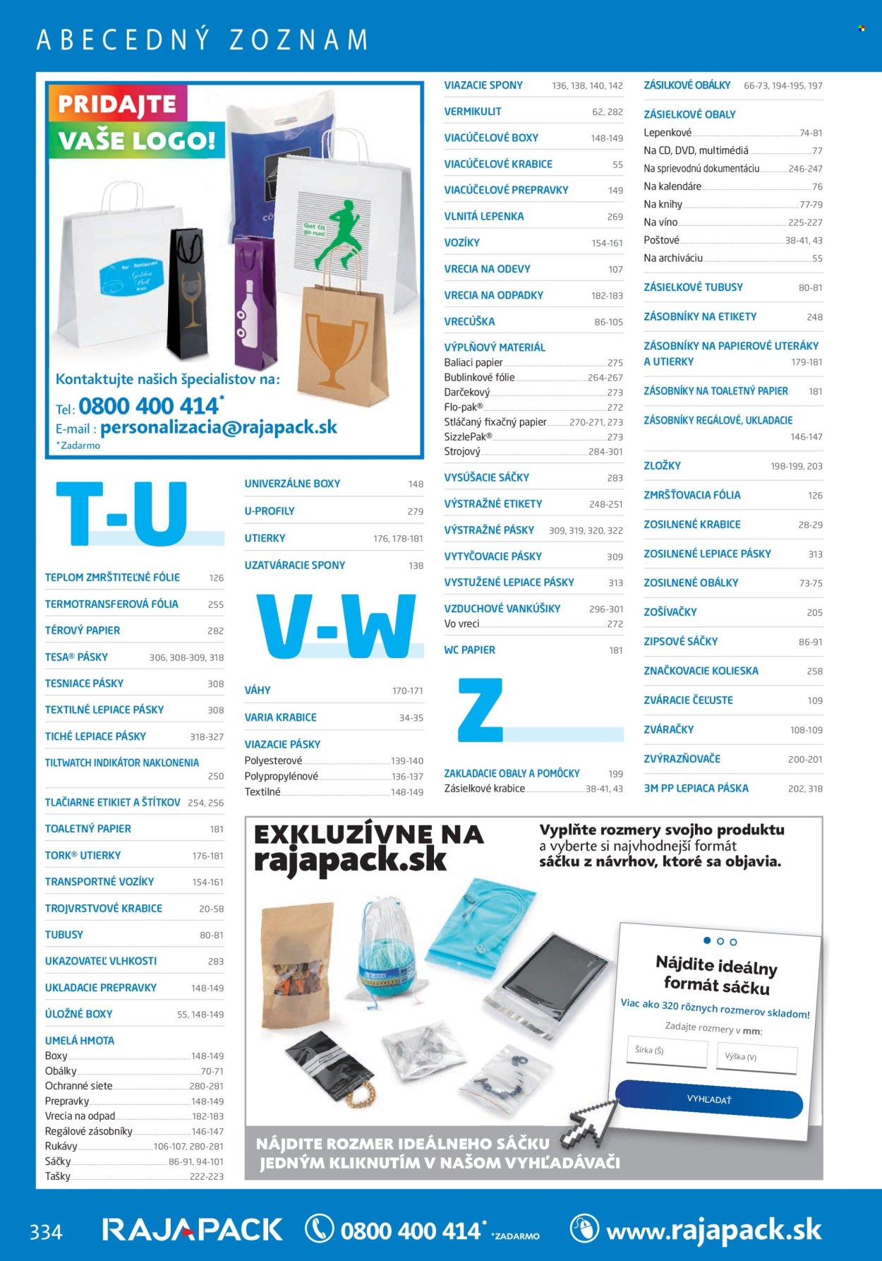 Leták RAJA. Strana 338