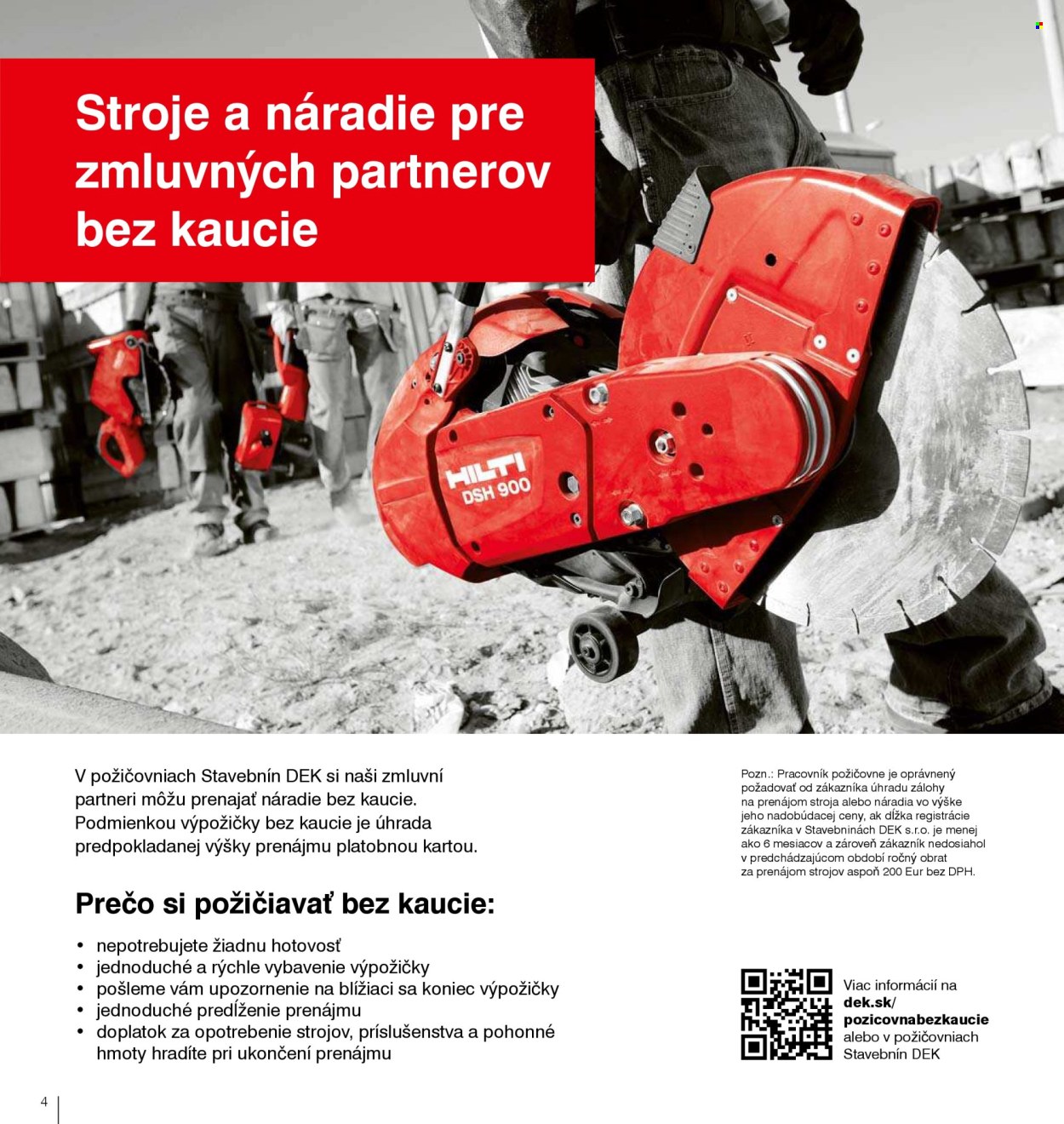 Leták DEK. Strana 6