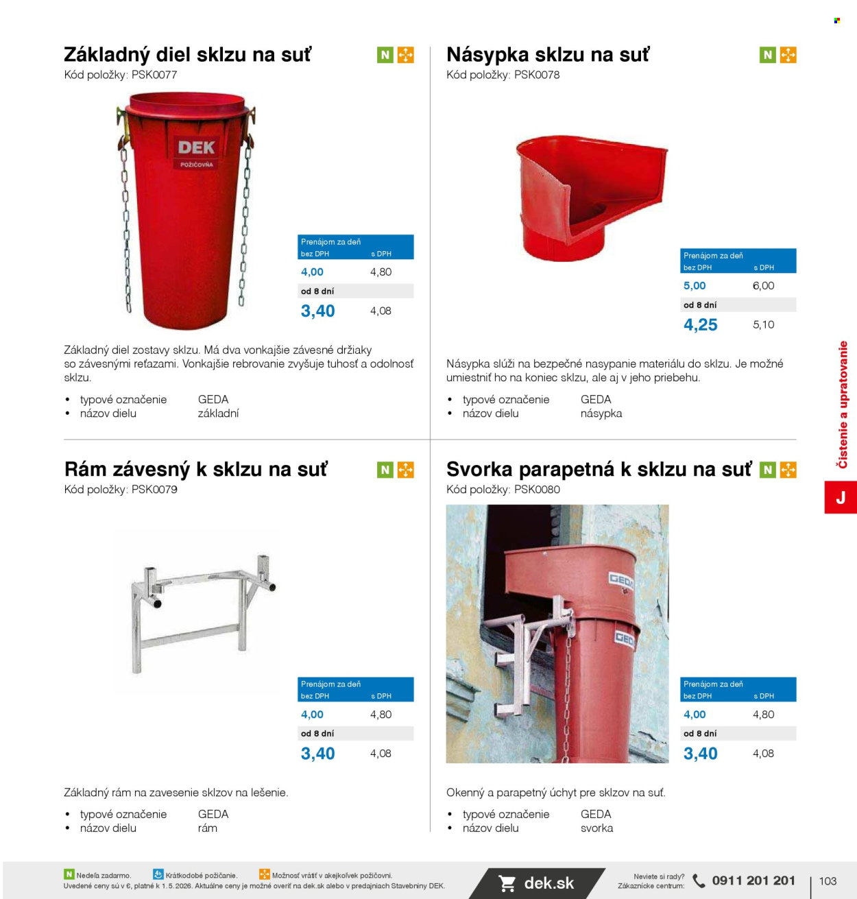 Leták DEK. Strana 105