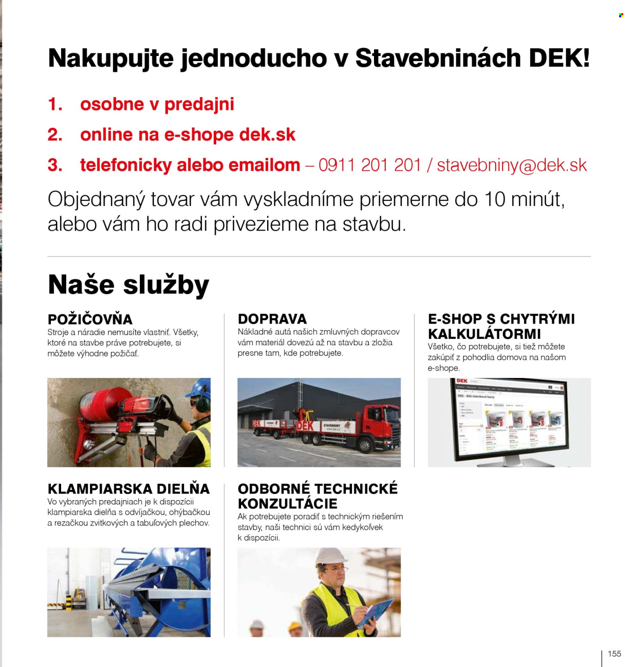 Leták DEK. Strana 157