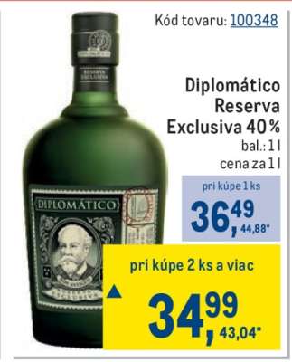 Diplomático Reserva Exclusiva 40%