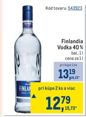 Finlandia Vodka 40 %