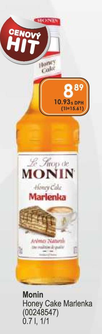 Monin Honey Cake Marlenka (00248547)