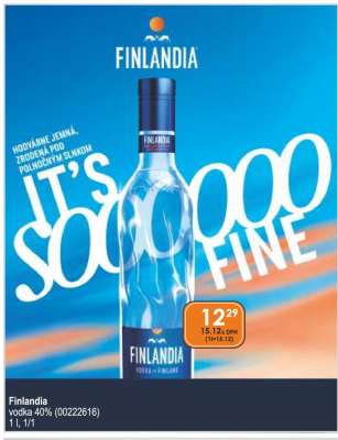 Finlandia vodka 40% (00222616)