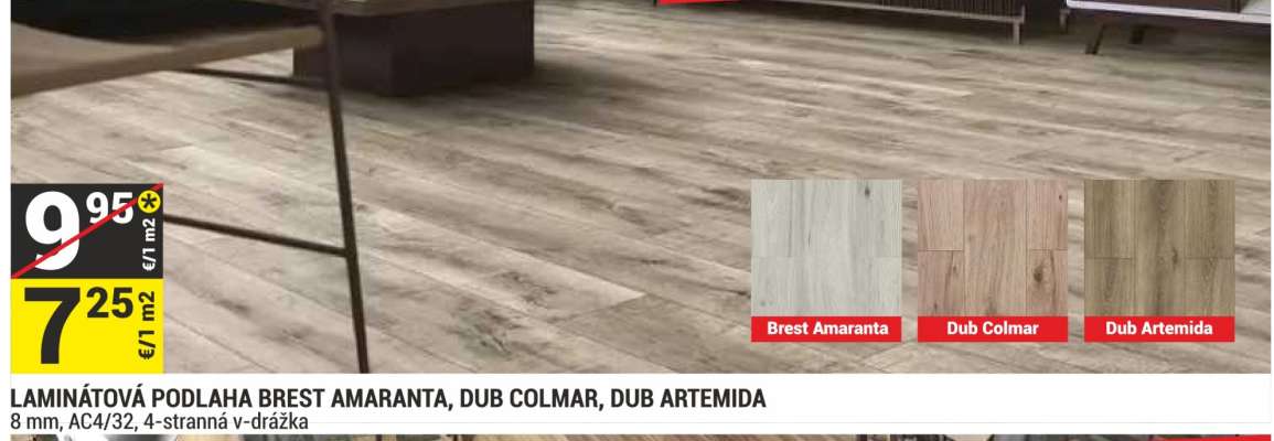 LAMINÁTOVÁ PODLAHA BREST AMARANTA, DUB COLMAR, DUB ARTEMIDA