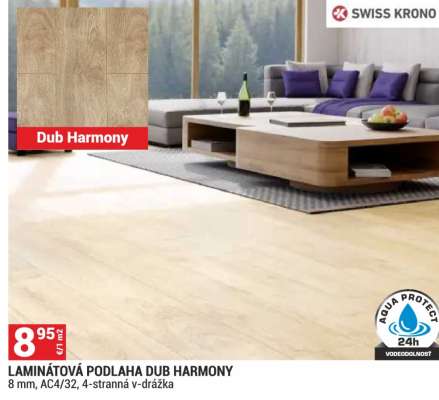 LAMINÁTOVÁ PODLAHA DUB HARMONY