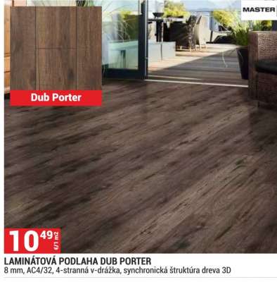 LAMINÁTOVÁ PODLAHA DUB PORTER
