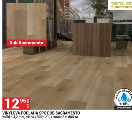 VINYLOVÁ PODLAHA SPC DUB SACRAMENTO