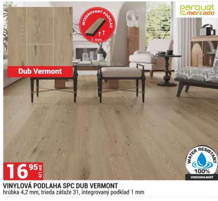 VINYLOVÁ PODLAHA SPC DUB VERMONT