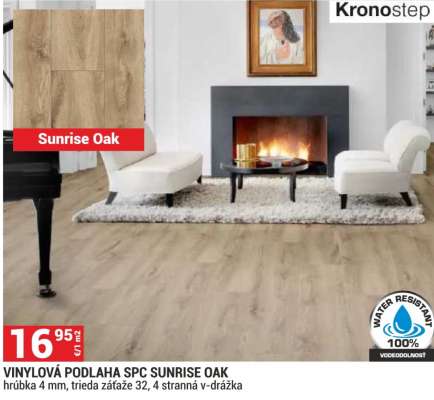VINYLOVÁ PODLAHA SPC SUNRISE OAK