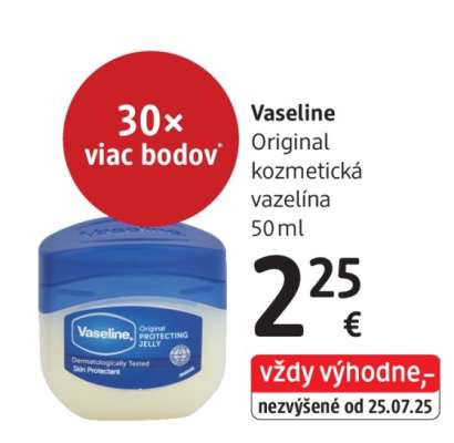 Vaseline Original kozmetická vazelína 50 ml