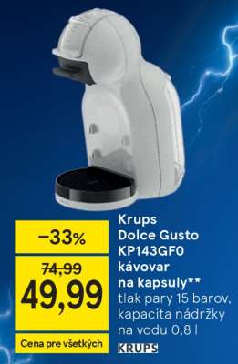 Krups Dolce Gusto KP143GF0 kávovar na kapsuly