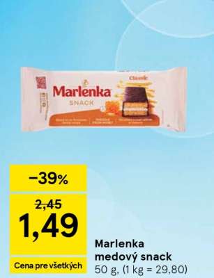 Marlenka Medový snack