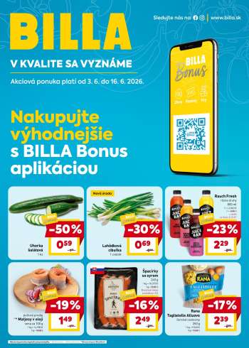 Leták Billa - 3.6.2026 - 16.6.2026.