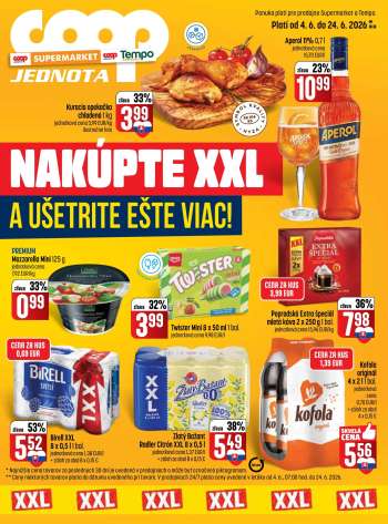 Leták COOP Jednota - 4.6.2026 - 24.6.2026.