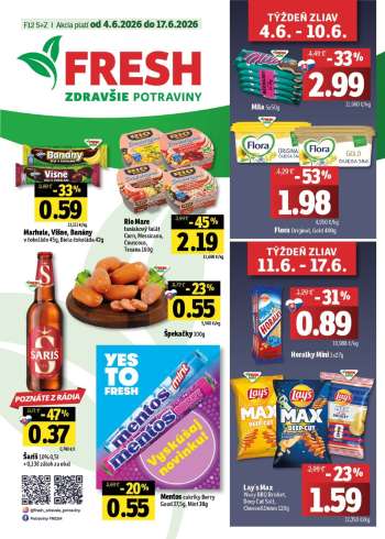 Leták FRESH - 4.6.2026 - 17.6.2026.