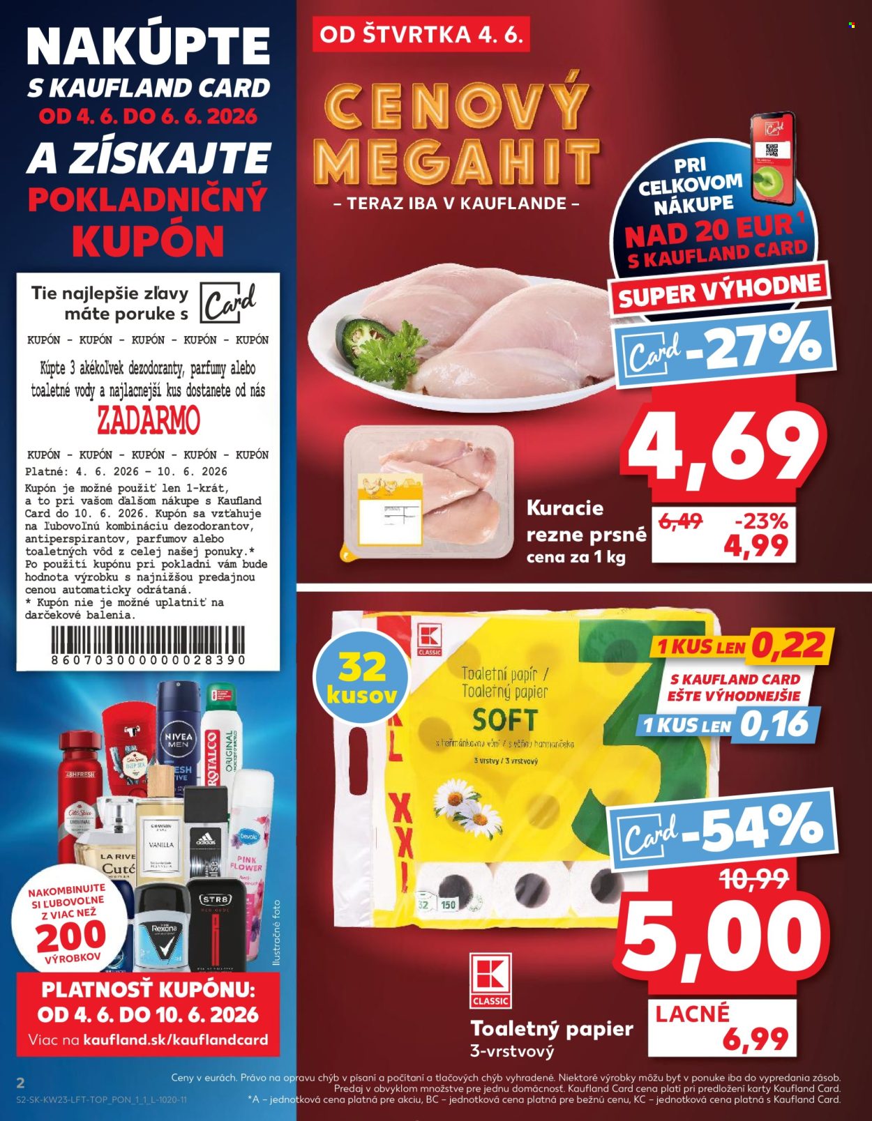 Leták Kaufland - 4.6.2026 - 10.6.2026. Strana 2