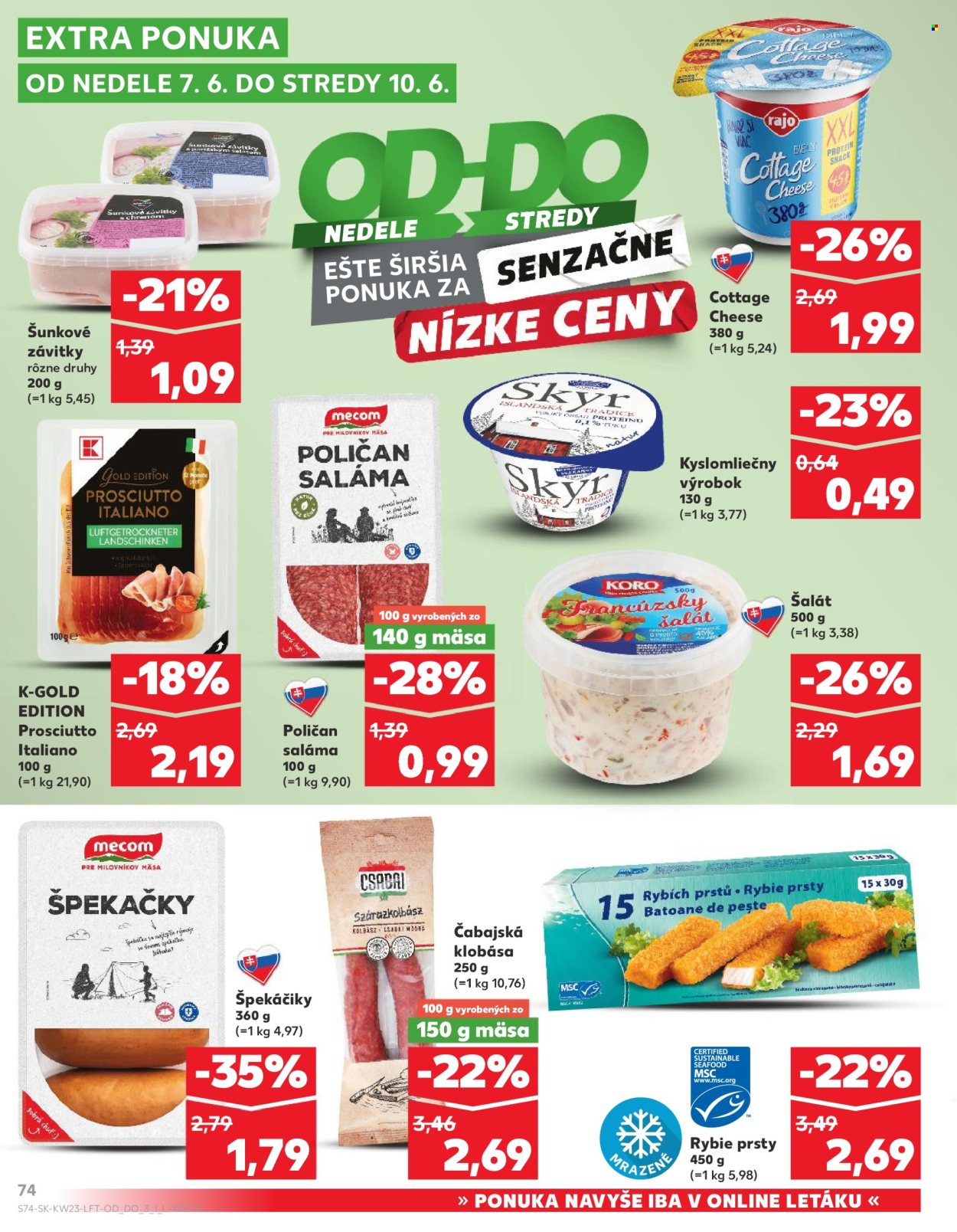 Leták Kaufland - 4.6.2026 - 10.6.2026. Strana 74