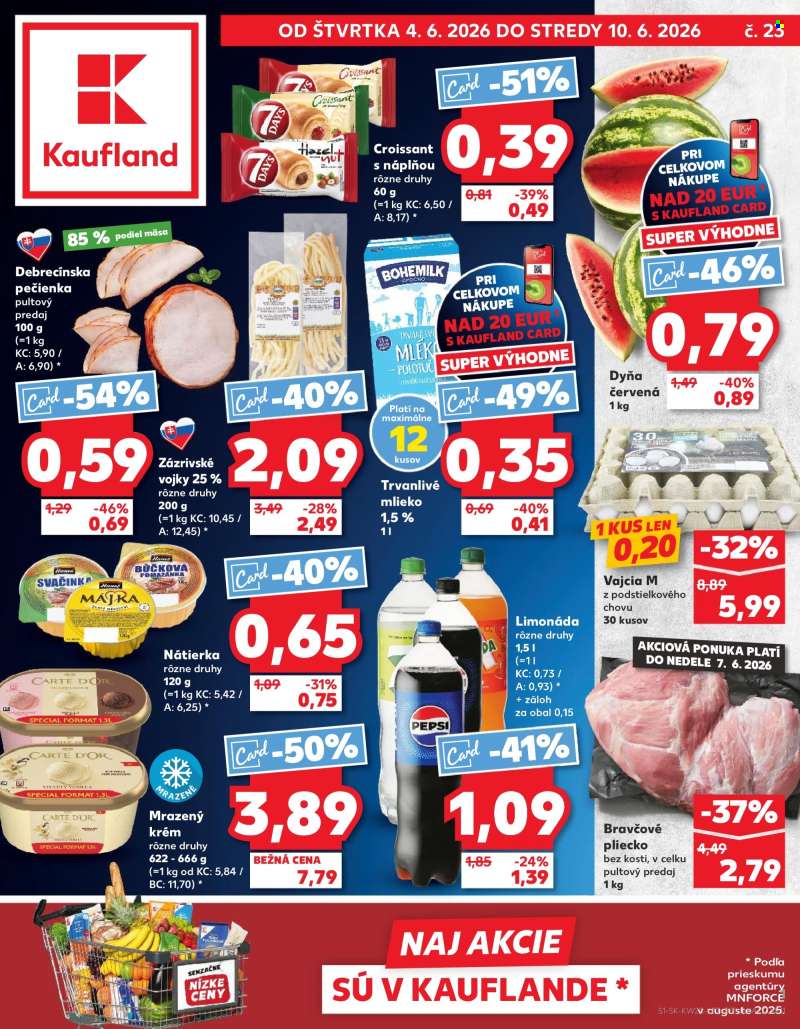 Leták Kaufland - 4.6.2026 - 10.6.2026.
