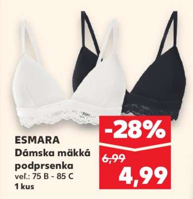 ESMARA Dámska mäkká podprsenka