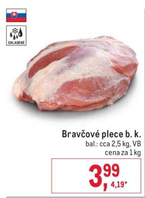 Bravčové plece b. k.