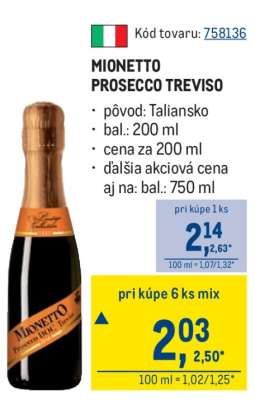 Mionetto Prosecco Treviso