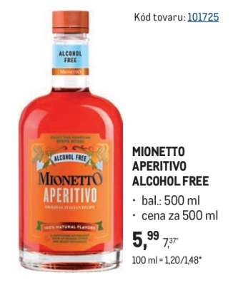 Mionetto Aperitivo Alcohol Free