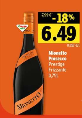 Mionetto Prosecco Prestige Frizzante 0,75l