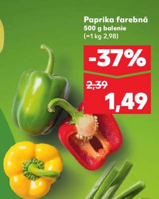 Paprika farebná