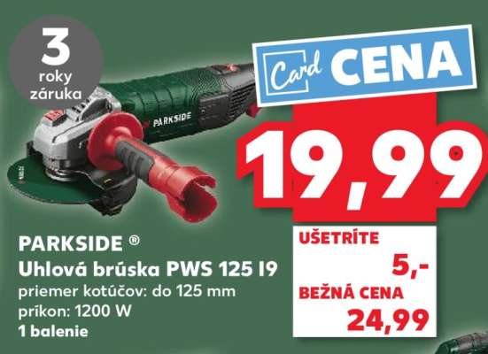 Uhlová brúska PWS 125 I9
