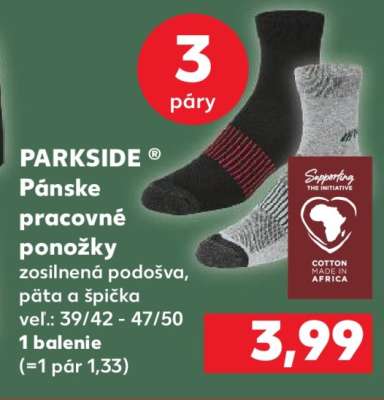 PARKSIDE Pánske pracovné ponožky