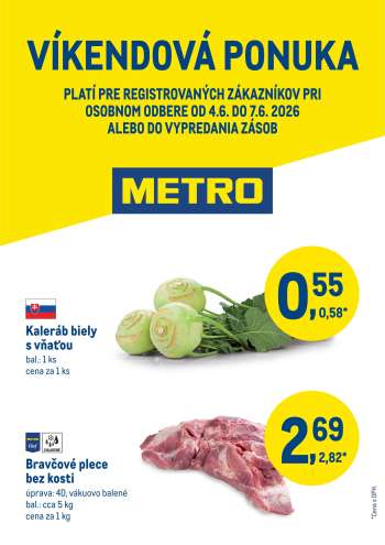 Leták Metro - 4.6.2026 - 7.6.2026.