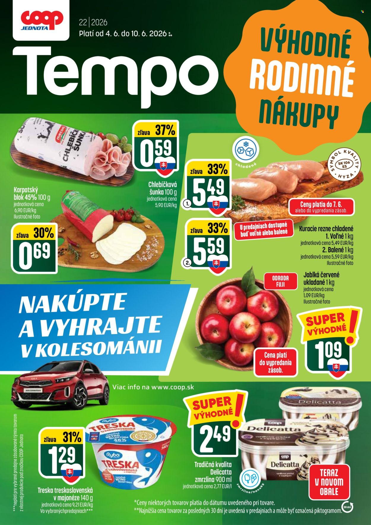 Leták COOP Jednota - 4.6.2026 - 10.6.2026. Strana 1
