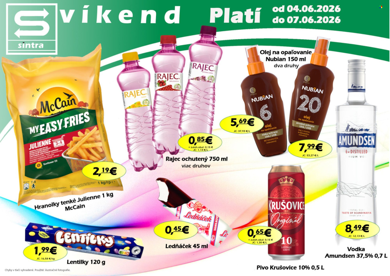 Leták Sintra - 4.6.2026 - 7.6.2026. Strana 1