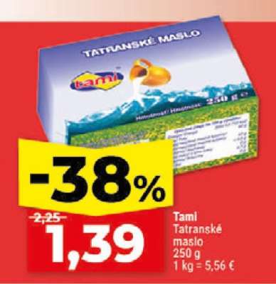 Tami Tatranské maslo